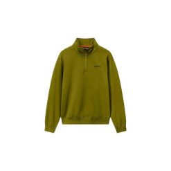 Bluza zapinana na zamek błyskawiczny Napapijri Small Box. Zielone bluzy męskie Napapijri, l, bez wzorów, z materiału, bez kaptura. Za 339.70 zł.