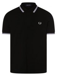 Fred Perry koszulka polo Mężczyźni Bawełna czarny, XL. Czarne koszulki polo męskie Fred Perry, m, bez wzorów, z bawełny, klasyczne, bez ramiączek. Za 449.95 zł.