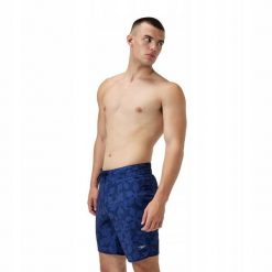 Męskie Szorty Z Nadrukiem. Niebieskie szorty męskie Speedo, m, bez wzorów, z materiału. Za 301.99 zł.