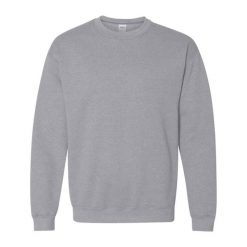 Bluza Rozpinana Z Grubej Mieszanki Dla Dorosłych Unisex. Szare bluzy męskie Gildan, m, bez wzorów, bez kaptura. Za 86.99 zł.