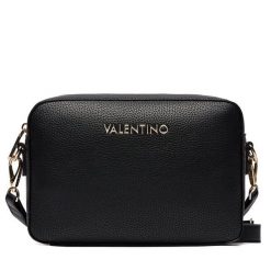 Torebka Valentino. Czarne listonoszki damskie Valentino, bez wzorów, bez dodatków. Za 329.99 zł.