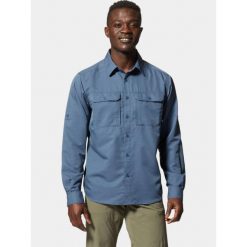 Koszulka turystyczna męska Mountain Hardwear Canyon. Niebieskie bluzki z długim rękawem męskie Mountain Hardwear, m, bez wzorów, bez kołnierzyka. Za 319.00 zł.