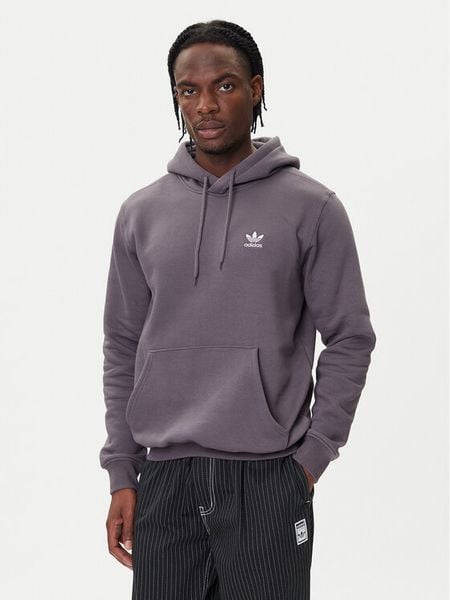 Adidas Bluza Trefoil Essentials JW1063 Szary Regular Fit. Szare bluzy męskie Adidas, m, bez wzorów, z bawełny, bez kaptura. Za 209.99 zł.