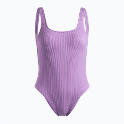 Strój kąpielowy jednoczęściowy damski ROXY Aruba. Fioletowe kostiumy jednoczęściowe damskie Roxy, s, bez wzorów, z elastanu, do pływania. Za 179.99 zł.
