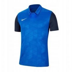Męska Koszulka Polo Trophy IV. Niebieskie koszulki sportowe męskie Nike, m, bez wzorów, z materiału, bez kołnierzyka, bez ramiączek, do piłki nożnej, dri-fit (nike). Za 123.70 zł.