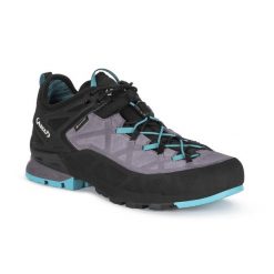 Buty podejściowe damskie AKU ROCK DFS GTX. Niebieskie obuwie sportowe damskie Aku, bez wzorów, wspinaczkowe. Za 499.00 zł.
