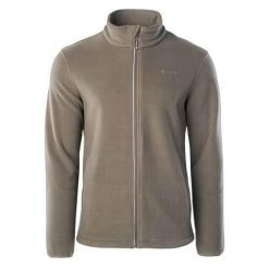 Bluza sportowa męska Hi-Tec Nader. Brązowe bluzy męskie Hi-tec, l, bez wzorów, z materiału, bez kaptura. Za 145.65 zł.