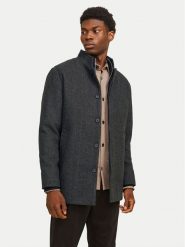 Jack & Jones Płaszcz wełniany Harrison 12258674 Szary Regular Fit. Szare płaszcze męskie Jack & Jones, na zimę, m, bez wzorów, z syntetyku, bez kaptura. Za 749.99 zł.
