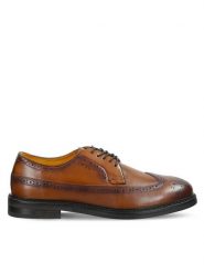 Gant Półbuty 31631145 Brązowy. Brązowe eleganckie półbuty GANT, ze skóry, wizytowe, bez zapięcia. Za 679.99 zł.