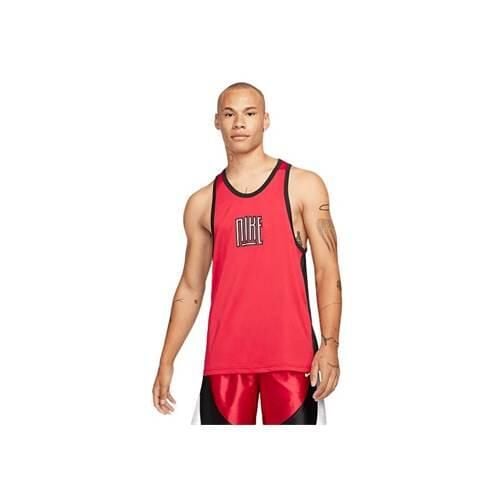 Koszulka treningowa męska Nike Dri-fit Starting Five. Czerwone koszulki sportowe męskie Nike, m, bez wzorów, z poliesteru, bez kołnierzyka, bez ramiączek, do biegania, dri-fit (nike). Za 239.00 zł.