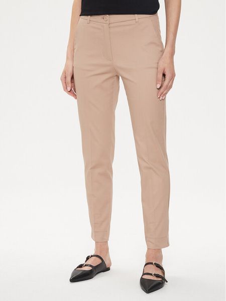 Sisley Spodnie materiałowe 4GV3L5AH6 Beżowy Regular Fit. Brązowe spodnie materiałowe damskie Sisley, l, bez wzorów, z bawełny. Za 189.99 zł.