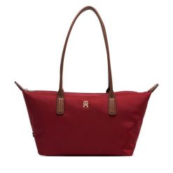 Torebka Tommy Hilfiger. Czerwone torebki do ręki damskie Tommy Hilfiger, bez wzorów, bez dodatków. Za 409.99 zł.