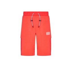 Szorty bermudzkie EA7 Emporio Armani SD. Czerwone szorty męskie EA7, s, bez wzorów, prążkowane. Za 269.00 zł.