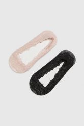 Skarperki stopki koronkowe 2-pack. Skarpety damskie MOODO, bez wzorów, z bawełny. Za 27.99 zł.