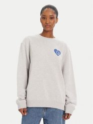 HUGO Bluza 50545052 Szary Oversize. Szare bluzy damskie Hugo, l, bez wzorów, z bawełny, bez kaptura. Za 409.99 zł.