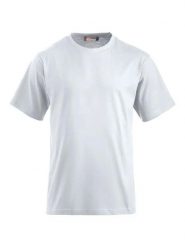 Clique Classic-T męski T‑shirt z czesanego bawełnianego dżerseju. Białe t-shirty męskie CLIQUE, m, bez wzorów, z bawełny, klasyczne, bez kołnierzyka. Za 93.11 zł.