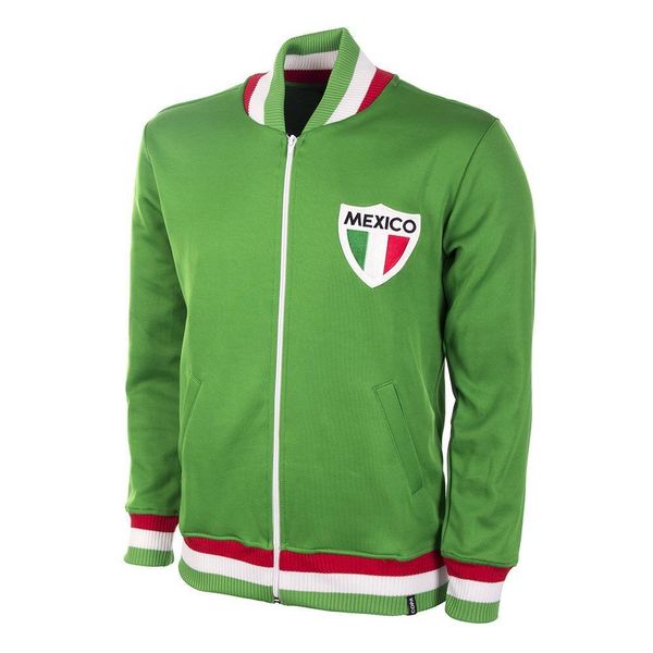 Bluza retro piłkarska dla dorosłych Meksyk 1970. Zielone bluzy męskie COPA FOOTBALL, m, bez wzorów, z materiału, bez kaptura. Za 381.91 zł.