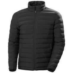 Kurtka izolowana Helly Hansen Mono material. Czarne kurtki męskie Helly Hansen, m, bez wzorów, z materiału, bez kaptura. Za 755.05 zł.