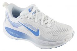 Buty do biegania damskie, Vomero 18. Białe obuwie sportowe damskie Nike, bez wzorów, z materiału, do biegania. Za 459.99 zł.