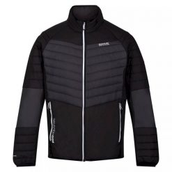 Softshell Męski Halton VI. Czarne kurtki sportowe męskie Regatta, m, bez wzorów, z softshellu, trekkingowe. Za 175.99 zł.