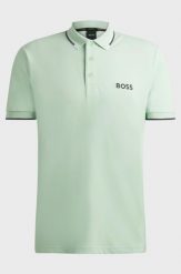 Koszulka Polo męska Boss Paddy Pro Open Green regular fit zielona (50469102-388). Zielone koszulki polo męskie Boss, m, bez wzorów, sportowe, bez ramiączek. Za 259.00 zł.