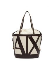 Armani Exchange Torebka XW002607 AF22635 M6262 Beżowy. Brązowe torebki do ręki damskie Armani Exchange, bez wzorów, z materiału, bez dodatków. Za 759.99 zł.