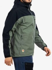 Kurtka outdoor męska Fjallraven High Coast Wind Jacket. Czarne kurtki męskie Fjällräven, m, bez wzorów, z bawełny, klasyczne, bez kaptura. Za 768.89 zł.