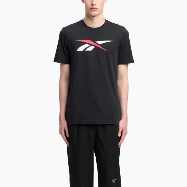 Koszulka Reebok Gs Vector Tee. Czarne buty sportowe męskie REEBOK FITNESS, m, bez wzorów, z materiału, bez kołnierzyka, bez ramiączek, na fitness i siłownię. Za 66.99 zł.