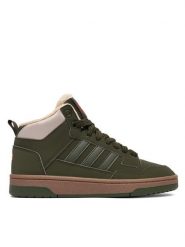 Adidas Sneakersy Rapid Court Mid Winterized Shoes KI6325 Zielony. Zielone buty sportowe chłopięce Adidas, bez wzorów, ze skóry, bez zapięcia. Za 219.99 zł.