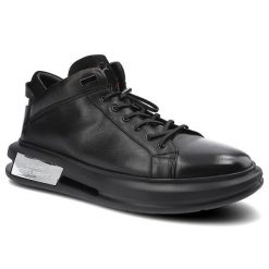 Czarne Sneakersy John Doubare Męskie Skórzane Buty. Czarne półbuty na co dzień męskie John Doubare, z futra, biznesowe, bez zapięcia. Za 549.00 zł.