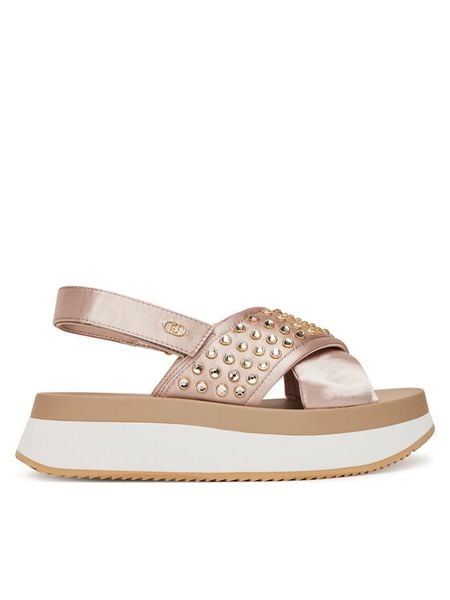 Liu Jo Sandały Dreamy Sandal 02 BA5089 TX001 Różowy. Czerwone sandały damskie Liu Jo, bez wzorów, z materiału, bez obcasa, na płaskiej podeszwie, bez zapięcia. Za 429.99 zł.