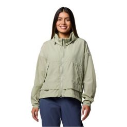 Kurtka sportowa damska Paracutie II Windbreaker Jacket. Zielone kurtki damskie Columbia, l, bez wzorów, z materiału, bez kaptura, trekkingowe. Za 299.99 zł.