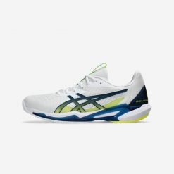 Buty tenisowe męskie ASICS Gel Solution Speed FF 3 na mączkę ceglaną. Brązowe buty sportowe męskie Asics, z kauczuku, bez zapięcia, tenisowe. Za 429.99 zł.