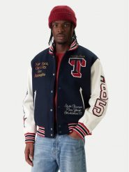 Tommy Jeans Kurtka bomber Varsity DM0DM22729 Granatowy Regular Fit. Niebieskie kurtki męskie Tommy Jeans, m, bez wzorów, z jeansu, bez kaptura. Za 1,509.00 zł.