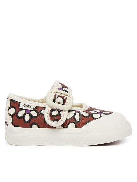 Vans Baleriny Mary Jane VN000CRYRUS1 Brązowy. Brązowe baleriny dziewczęce Vans, bez wzorów, z materiału, bez zapięcia. Za 205.99 zł.