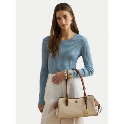 Torebka LAUREN RALPH LAUREN. Brązowe torebki do ręki damskie Lauren Ralph Lauren, bez wzorów, klasyczne, bez dodatków. Za 1,698.99 zł.