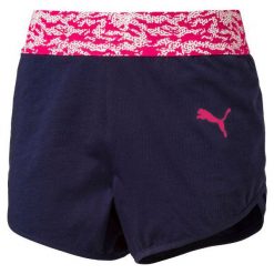 Puma Spodenki Su Style Jersey Shorts G Peacoat 140. Szorty sportowe damskie marki Puma. W wyprzedaży za 59.00 zł.