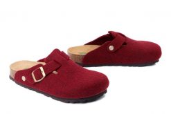 DR. BRINKMANN 320267-41 bordeaux, kapcie damskie. Czerwone kapcie damskie Dr. Brinkmann, bez wzorów. Za 186.92 zł.