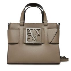 Torebka Armani Exchange. Brązowe torebki do ręki damskie Armani Exchange, bez wzorów, klasyczne, bez dodatków. Za 659.99 zł.