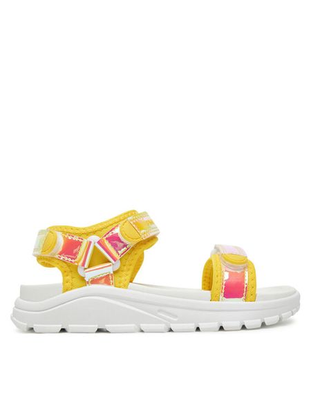 Primigi Sandały 7970800 Żółty. Żółte sandały dziewczęce Primigi, ze skóry, bez zapięcia. Za 179.99 zł.