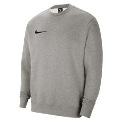 Bluza sportowa męska Nike Crew Fleece Park 20. Czarne bluzy męskie Nike, m, bez wzorów, z bawełny, bez kaptura. Za 199.99 zł.