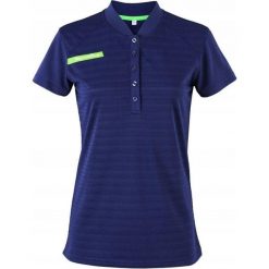 Damska koszulka polo Tecnifibre F3 Ventstripe. Niebieskie koszulki sportowe damskie TECNIFIBRE, bez wzorów, bez kołnierzyka, bez ramiączek, tenisowe. Za 69.00 zł.