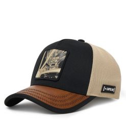 Czapka z daszkiem Capslab. Brązowe czapki i kapelusze damskie CapsLab, bez wzorów. Za 143.99 zł.