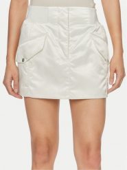 Calvin Klein Jeans Spódnica mini J20J223317 Écru Regular Fit. Spódnice damskie Calvin Klein Jeans, s, bez wzorów, z jeansu, mini. Za 329.99 zł.