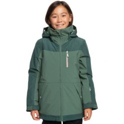 Kurtka narciarska dla dzieci Roxy Presence membrana 15K/10K. Zielone kurtki i płaszcze dla dziewczynek Roxy, na zimę, bez wzorów, z poliesteru, bez kaptura. Za 482.00 zł.