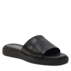 Klapki Vagabond Shoemakers. Czarne klapki damskie Vagabond Shoemakers, bez wzorów, bez obcasa. Za 279.99 zł.