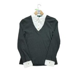 Second life - Długi rękaw koszulka damska - Stan bardzo dobry. Szare t-shirty damskie Ralph Lauren, bez wzorów, bez kołnierzyka. Za 88.79 zł.