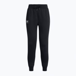 Spodnie damskie Under Armour Icon Fleece Jogger //. Czarne obuwie sportowe damskie Under Armour, bez wzorów, na fitness i siłownię. Za 169.99 zł.