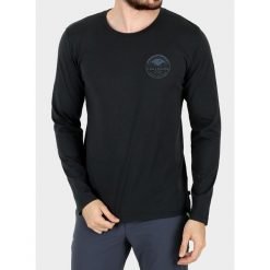 Longsleeve męski Fjallraven Forever Nature Badge. Niebieskie bluzki z długim rękawem męskie Fjällräven, m, bez wzorów, bez kołnierzyka. Za 253.99 zł.