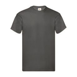 Oryginalna Koszulka Męska. Szare koszulki sportowe męskie Fruit of the Loom, m, bez wzorów, bez kołnierzyka, bez ramiączek, trekkingowe. Za 33.99 zł.